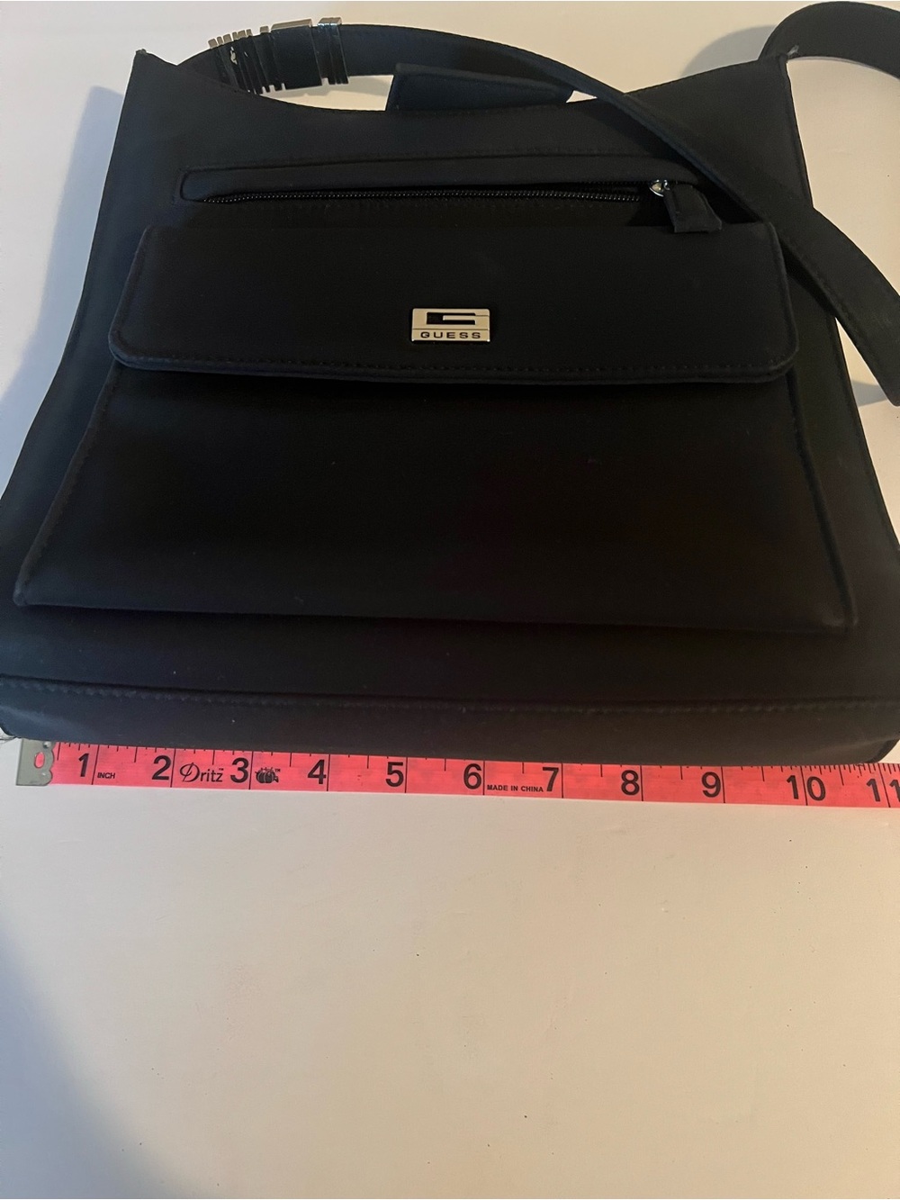 Guess Black Messenger Crossbody with Front Flap Pocket - Picture 7 of 8